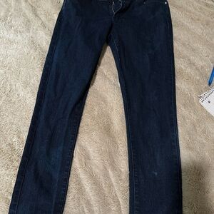 Dark Blue Denim Jeans